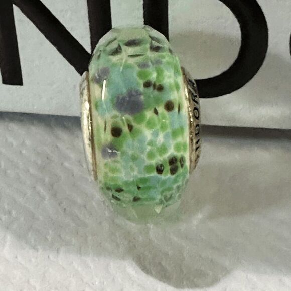 Authentic Pandora Sea Glass Murano Charm, Retired - Picture 1 of 7